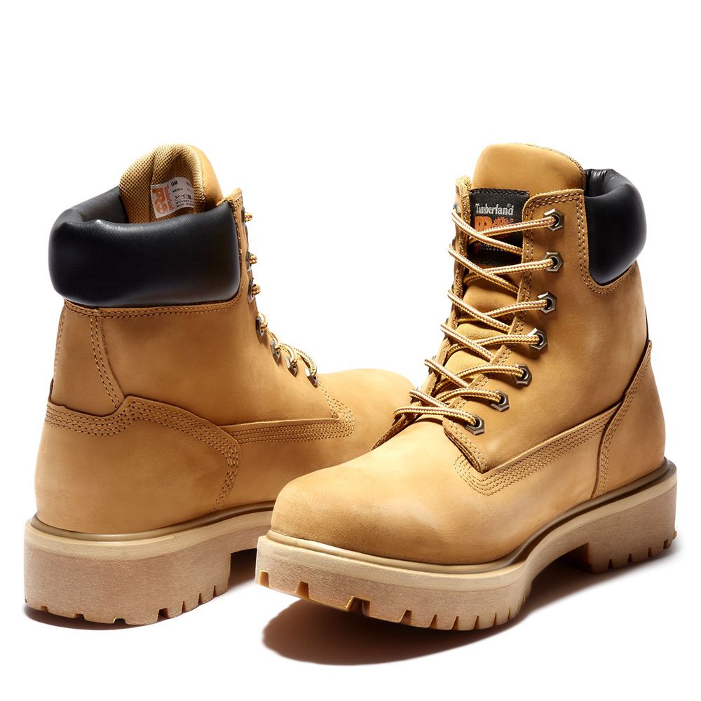 Timberland Pro Μποτακια Ανδρικα Καφε - Direct Attach 6\" Soft Toe - Greece 6059428-BQ